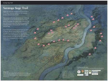 The Saratoga Siege Trail is opened