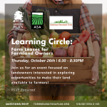Learning Circle: Farm Leases for Farmland Owners
